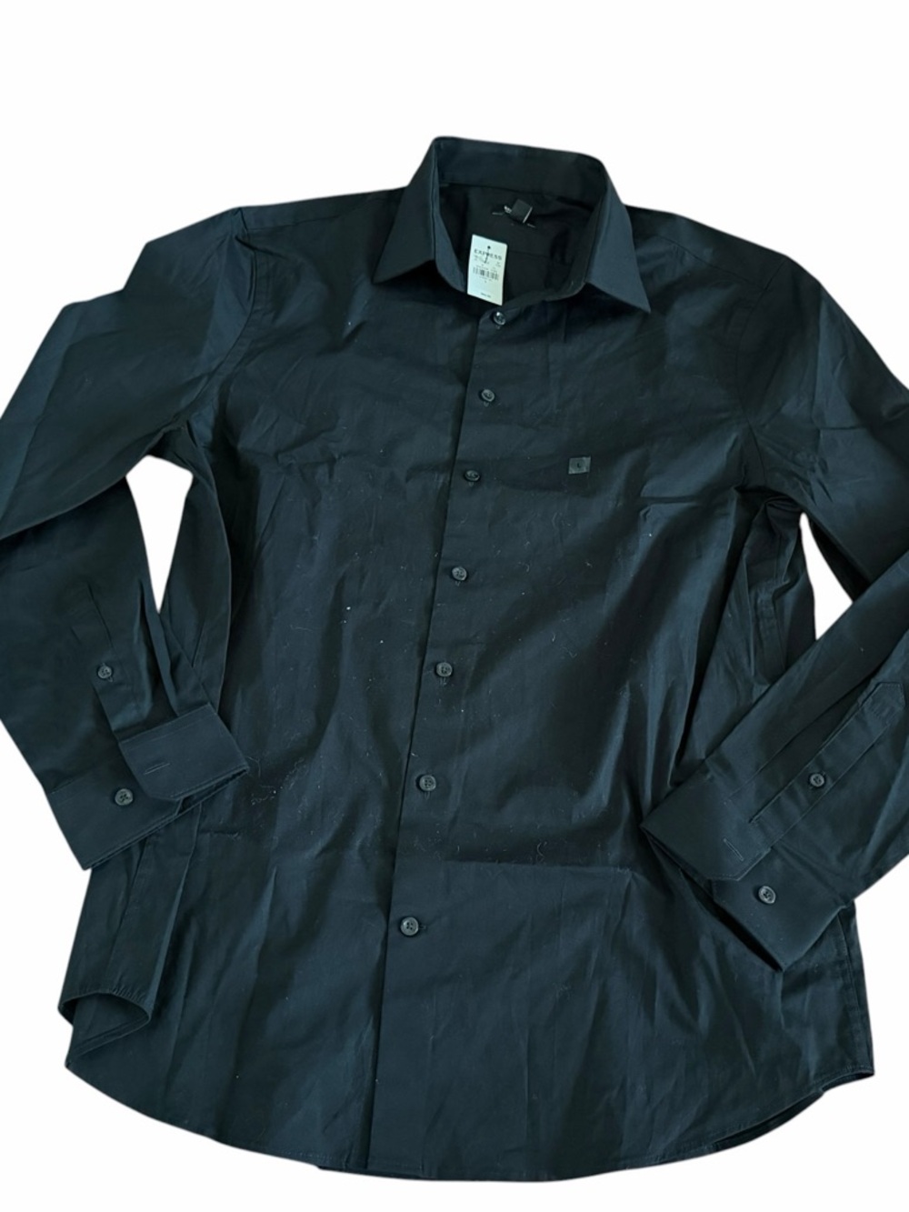 Express Men's Black Dress Shirt Plaid & Patterned Collared shirts bundle - Picture 4 of 9